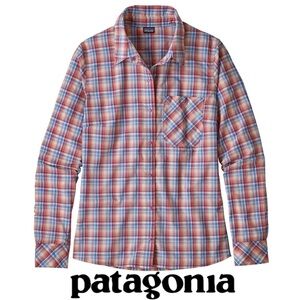 Patagonia Women's Size Medium Worn Wear Plaid Long-Sleeved Havasu Shirt